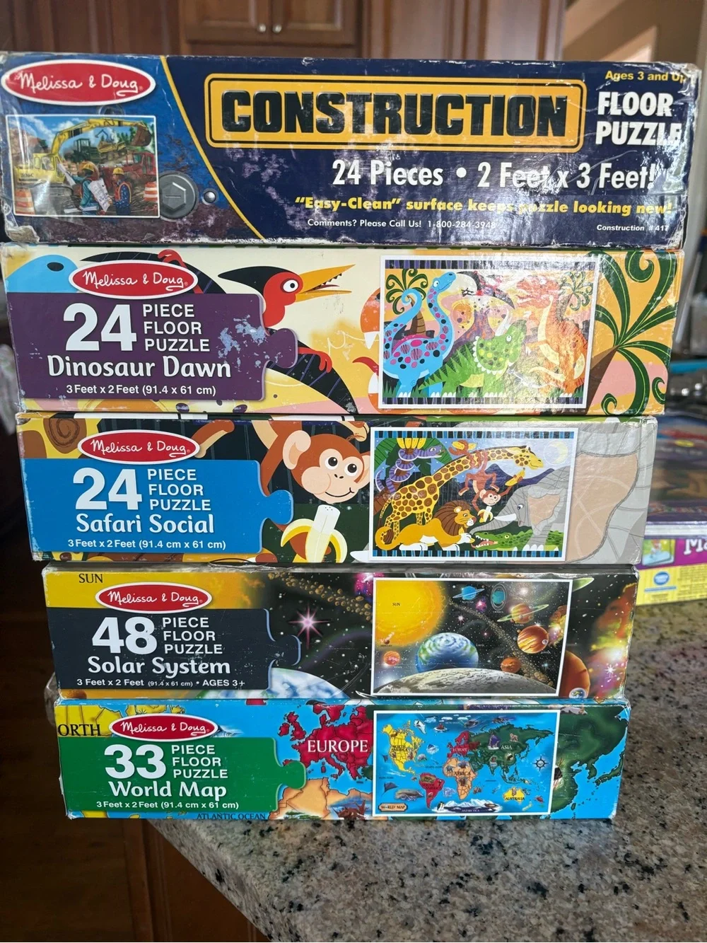 Melissa & Doug Floor Puzzle Pack